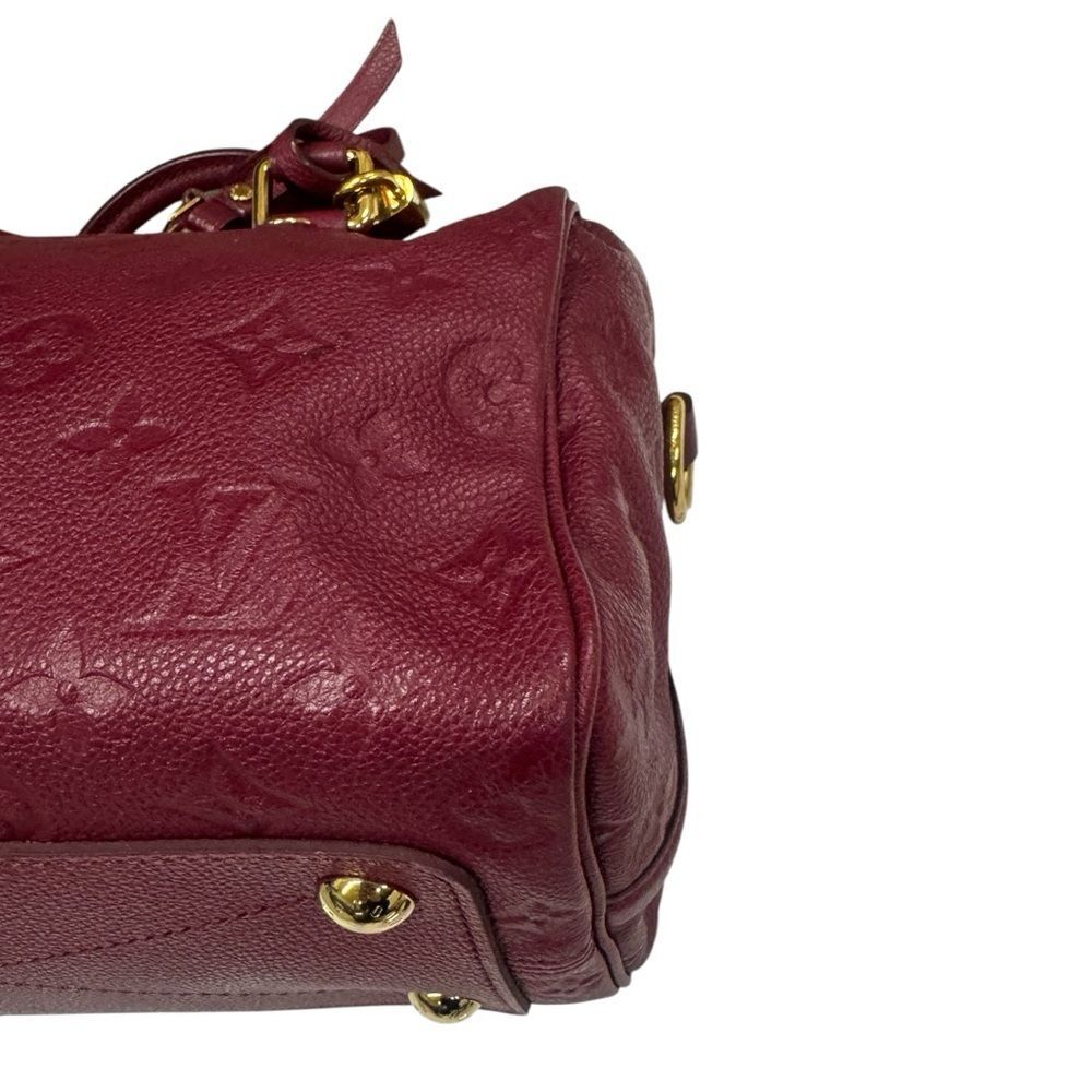 Louis Vuitton Bordeaux Purple LV Monogram Empreinte Speedy Bandoulière 25 Bag - Picture 11 of 16